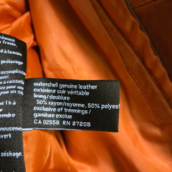 Danier Leather Suede Moto Jacket – Genuine Leather with Contrast Stitching - Picture 8 of 10